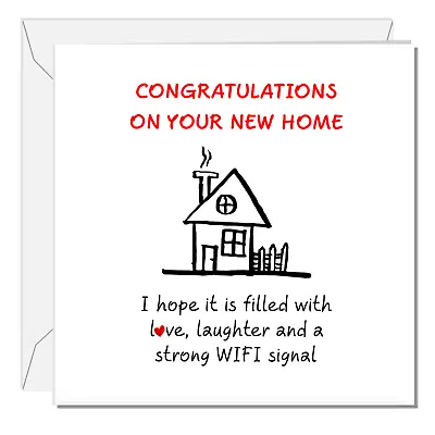 £2.99 • Buy Funny New Home Card New Moving House Congratulations Humorous Good Luck Swizzoo