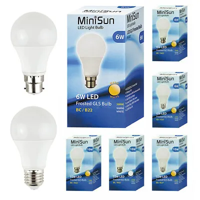 £11.99 • Buy LED Bulb Standard Light GLS Energy Saving Lamp Globe Screw Bayonet Lightbulb A+
