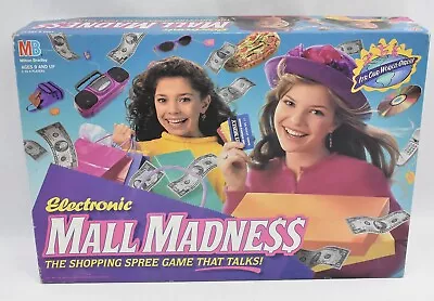 Electronic Mall Madness Board Game Milton Bradley 1996 Near Complete Works • $79.99