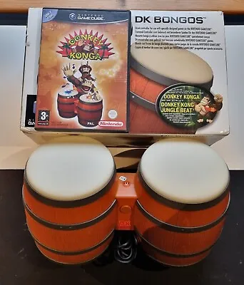 Donkey Konga And Bongos Boxed - Gamecube - PAL • £35