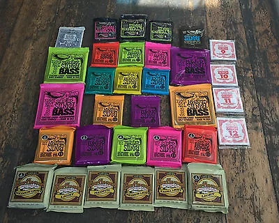 Ernie Ball Slinky Earthwood Electric Acoustic Classical Bass Guitar Strings WOW • £9