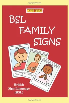 £9.35 • Buy BSL FAMILY Signs British Sign Language In FLASHCARD Format LET'S SIGN