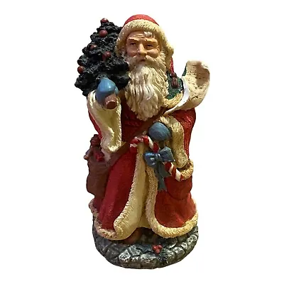 Old World Santa W/ Christmas Tree & Toy Bag Midwest Cannon Falls Figurine 4.5  • $16.99