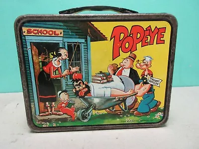 Popeye Bluto Vintage Lunchbox Metal No Thermos 1964 King Features Syndicate • $55