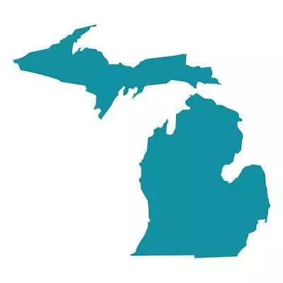 New Michigan Silhouette Great Lakes Vinyl  Car Decal Window Pick The Size Color  • $2