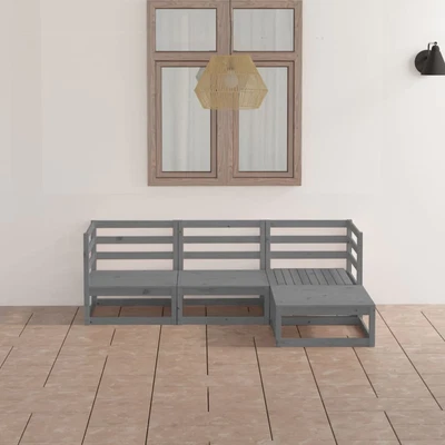 $226.99 • Buy VidaXL Garden Lounge Set Outdoor Furniture Set Wooden Setting Patio 4 Piece