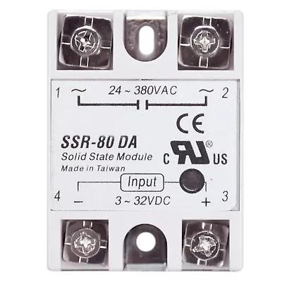 For FOTEK SSR-80DA DC-AC 80A Solid State Relay Input 3-32VDC Output 24-380VAC • $10.38