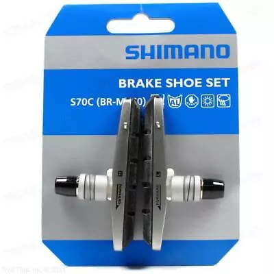 Shimano S70C XT BR-M770 V-Brake Mountain Bicycle Shoe Set Silver Cartridge • $21.20