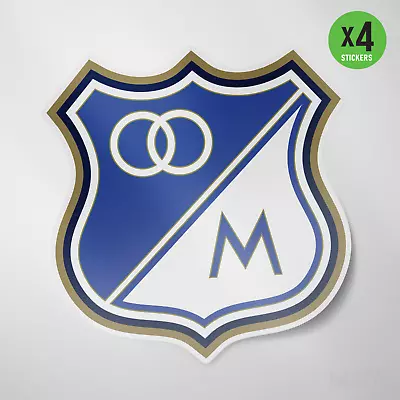 (4 Pack) Millonarios FC Colombia Vinyl Sticker Decal Calcomania Color Bogota • $12.99