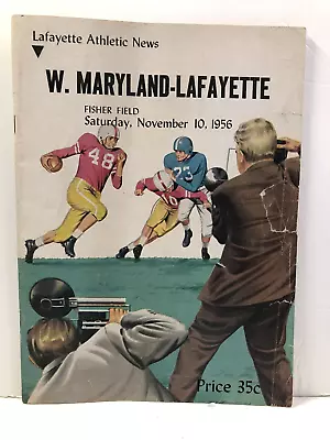 Western Maryland Vs. Lafayette Football Game Program - 1956 - McDaniel College • $24.99