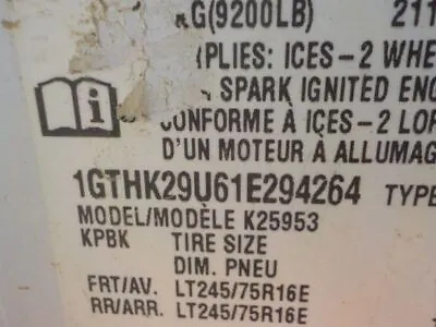 Engine 6.0L VIN U 8th Digit Gasoline Fits 01-02 SIERRA 1500 PICKUP 1210567 • $1525