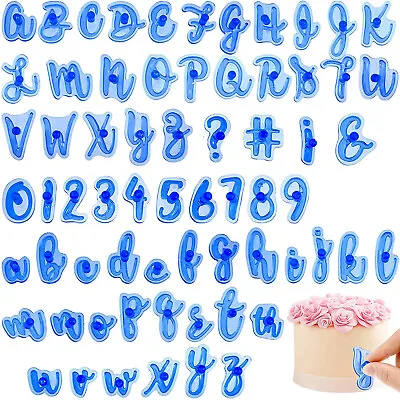 £6.59 • Buy 66x Alphabet Letter Number Cake Mold Cookie Biscuit Stamp Embosser Cutter Mould