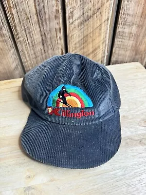 Vintage Corduroy Killington Ski Hat Cap Snapback READ • $18.99