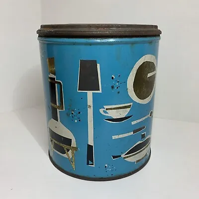 MCM Fluffo Shortening Can Tin Kitchen Graphics Decor Vintage Proctor & Gamble • $15