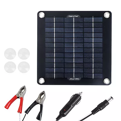 10W Solar Panel 12 Volt Trickle Battery Charger For Caravan Car Van Boat Kit • £13.29