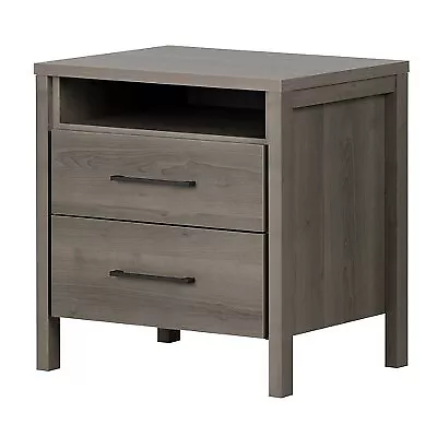 Gravity Nightstand - Gray Maple - South Shore • $68.99