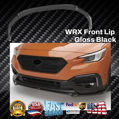 For 2022-2023 Subaru WRX Painted  Gloss Black Front Bumper Body Lip Spoiler • $99.99