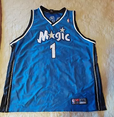 Tracy Mcgrady Jersey Orlando Magic #1 Men's SZ L Blue Nike • $12.99