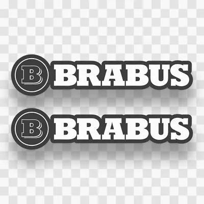 (2) Brabus Sticker Decal Vinyl PVC Mercedes Benz Emblem Badge Logo Car Truck AMG • $6.39