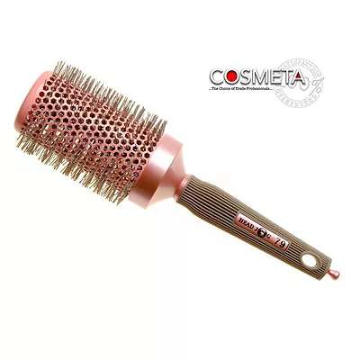 Large Pink Hair Brush Head Jog 79 Professional Radial Metal Barrel • £10.95