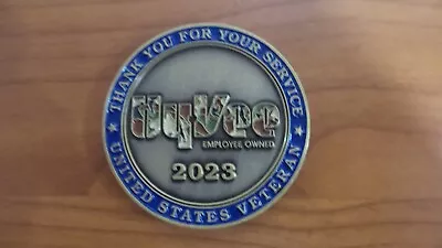 Veterans Day Medallion (Challenge) Coin 2023 From Hyvee • $7.99