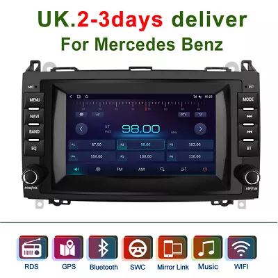 Android 12.0 DAB+ Radio GPS Stereo SWC RDS For Mercedes Benz Viano Sprinter W906 • £119.99