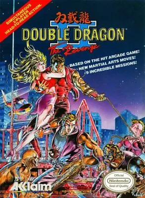 DOUBLE DRAGON 2 Classic Vintage Arcade Nintendo Atari Sega Poster - POSTER 20x30 • $18.99