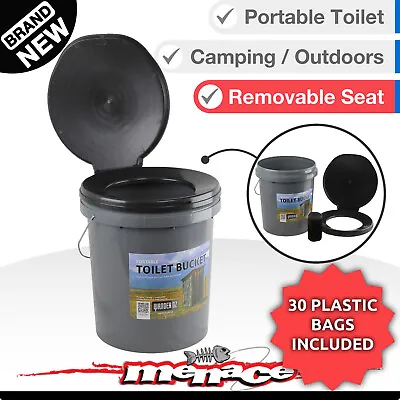 20L Toilet BUCKET Portable Outdoor Box Thunder Boom Travel Camping Bush Dunny • $22