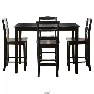 International Concepts Madrid 5-Piece Black Bar Table Set • $599.99