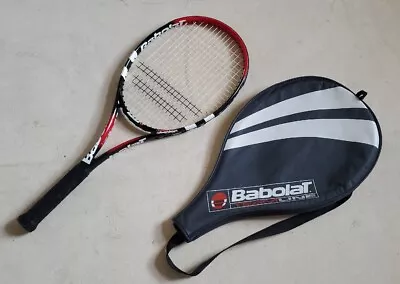 BABOLAT Pure Junior Tennis Racket Teamline Conquest With Bag Excellent Condition • £28.95