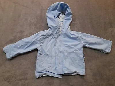 COCO BABY BOYS Blue Rain Coat 6-12 Months • £3