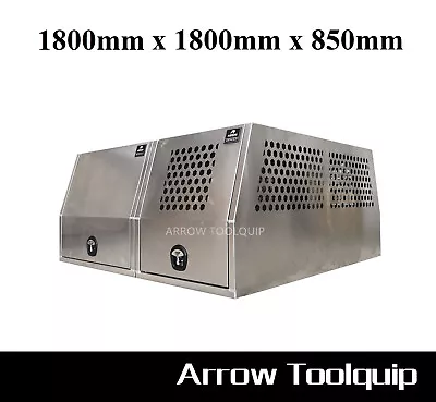 1800 X 1800 X 850 Flat Aluminium Dual Cab Ute Canopy Dog Cage Flat Alloy • $2500