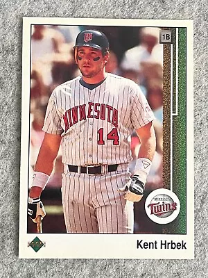 1989 Fleer #213 Kent Hrbek - Minnesota Twins - Excellent Condition • $1