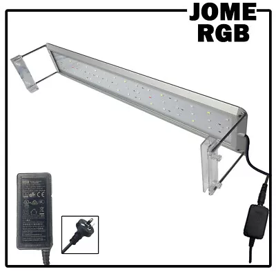 JOME Aquarium LED Light RGB Full Spectrum Fish Tank Lighting 2ft 60cm 24w • $69.99