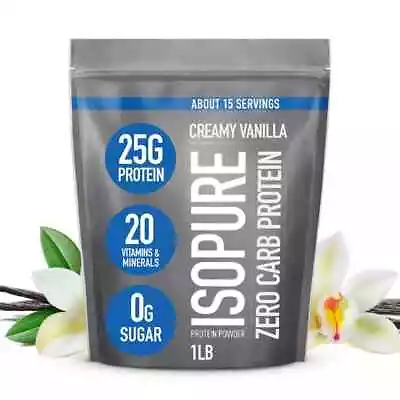Isopure Zero Carb 100% Whey Protein Isolate 25g Protein Powder Creamy Vanilla • $24