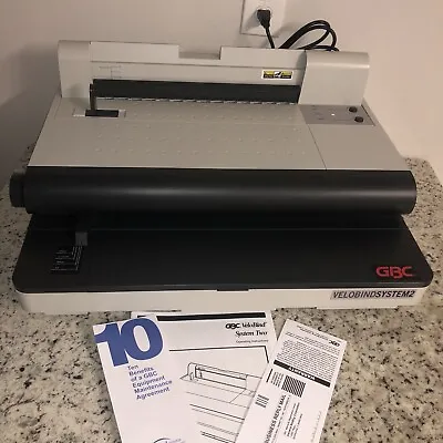 GBC Velobind System Two Electric Punch Binding System Book Laminator Product  • $1000