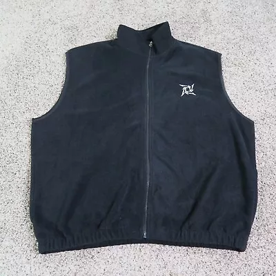 Metallica Vest Mens Extra Large XL Black Full Zip Giant Fleece Tour Vintage 90s • $34.99