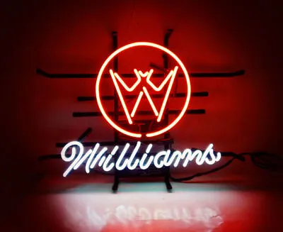 Williams Neon Light Sign Room Workshop Vintage Style Real Glass 17 X14  • $121.98