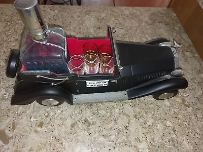 Rolls Royce Music Box Convertible Decanter Musical Plays  How Dry I Am  W/ Glass • $69.99