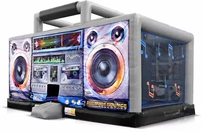 Inflatable Boom Box Bounce House Moon Walk Bounce House Jumping Bouncy Castle • $2495.90