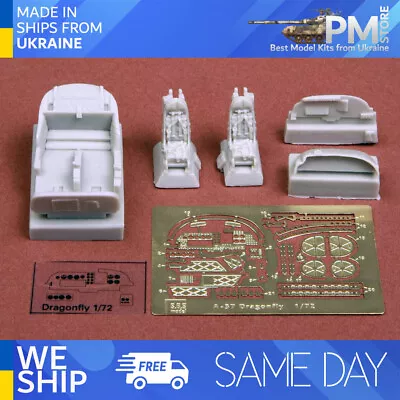 SBS 72006 1/72 A-37 Dragonfly Cockpit Set For Academy Kit Resin Model Kit • $23.99