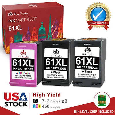 1-4PK 61XL Ink Cartridge For HP OfficeJet 2620 2622 4630 4635 ENVY 4500 5530 Lot • $21.29