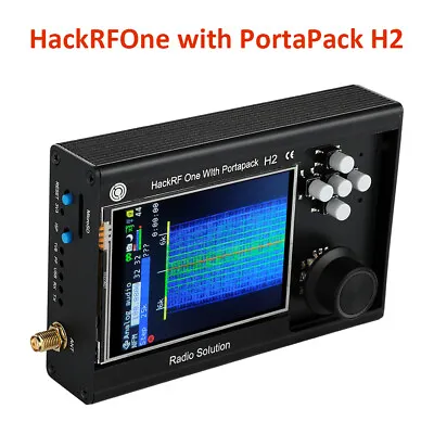 3.2  LCD Touch PORTAPACK H2+HACKRFONE SDR Radio W/Havoc Firmware GPS Metal Case • $239