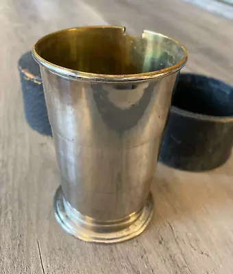 Vintage Collapsible Telescoping Metal Travel Cup With Cardboard Carrying Box • $12