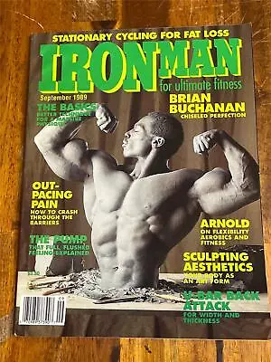 IRONMAN Bodybuilding Muscle Magazine BRIAN BUCHANAN 9-89 • $12.99