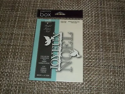 Memory Box Peaceful Joyeux Noel Steel Craft Die NEW 99034 Doves Christmas Cards • $5.99