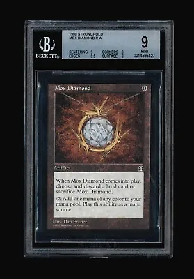 Mox Diamond - Stronghold - English - MTG Magic The Gathering - BGS GEM Mint 9 • $1350