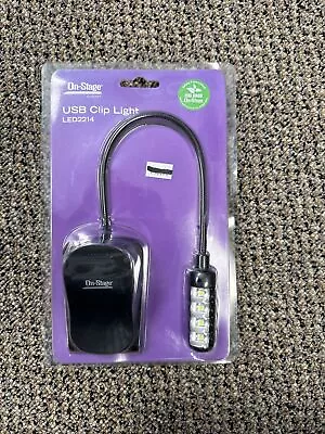 On-Stage LED2214 USB-Rechargeable Sheet Music Light BRAND NEW SEALED • $20