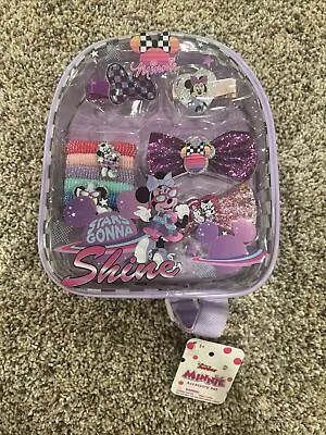 Disney Junior Minnie Mouse Accessory Set Mini Backpack And Hair Accessories-NEW • $8