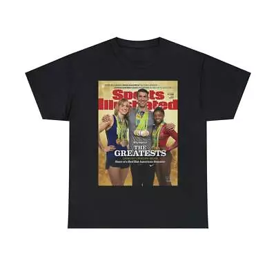 Michael Phelps USA Olympics Swimming Medals Sports Illustrated Cover Tee Shirt • $22.99